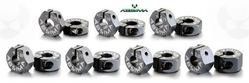Absima 2560011 aluminio 7075 t6 radmitnehmer 12mm offset 0mm 1:10 2 