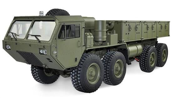 U.S. Militär Truck 8x8 1:12 mit Ladefläche military grün / 22389